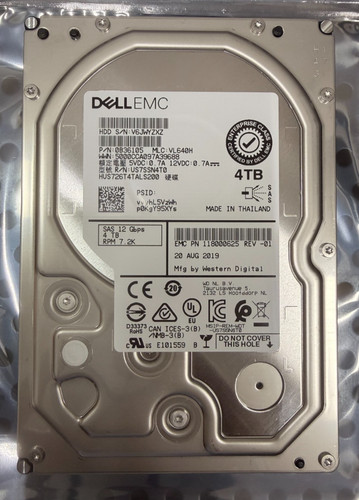 Dell emc 4tb sas hdd - 4tb,